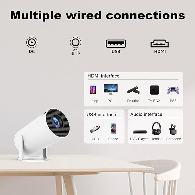 HY300 Auto Portable Mini Projector SKU: WB-1336