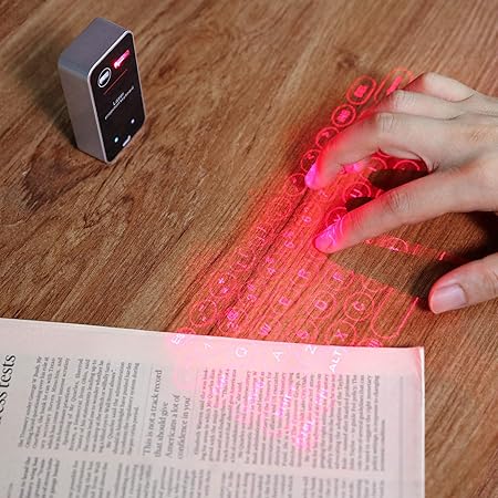 VirtualLaserKeyboard Laser Keyboard, Virtual Wireless Bluetooth Portable Projection Keyboard for Smart Phone PC Tablet Laptop