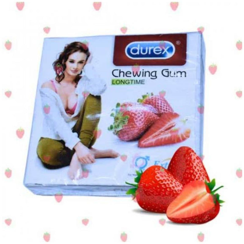 Lasting Chewing Gum Strawberry For Male & Female Pack Of 8 Bubbles