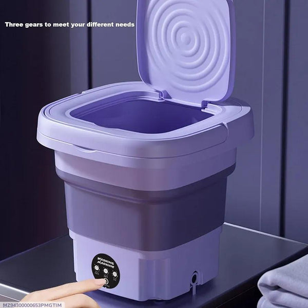 Portable Mini Washing Machine - 1 Pc Foldable & Convenient