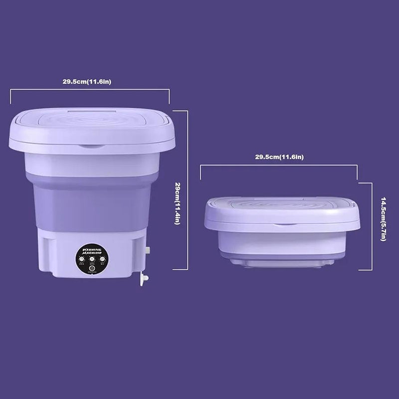 Portable Mini Washing Machine - 1 Pc Foldable & Convenient