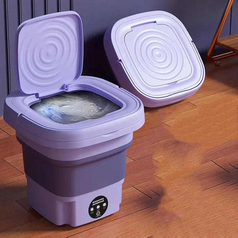 Portable Mini Washing Machine - 1 Pc Foldable & Convenient